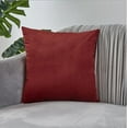 thumbnail image 4 of Square 18''x18'' Velvet Solid Colors Throw Pillow (With or Without Inserts), 4 of 9