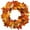 As shown, variant on DAMAI Fall Wreath,18'' Farmhouse Fall Wreath for Front Door,Harvest Wreath with Various Pumpkin Cluster of Berries Maple Leaves Pine Cones for Outside Indoor Wall Window Thanksgiving Fall Decor