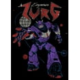 thumbnail image 2 of Men's Lightyear Emperor Zurg Distressed  Pull Over Hoodie Black Small, 2 of 4