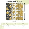 thumbnail image 2 of Festive Stretch Fit Tablecloth in Christmas Design, Square 36x36, Durable Spandex Blend for Easy Cleaning, Perfect for Protecting Your Table During Holiday Meals, 2 of 6