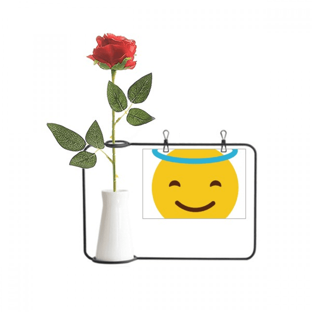 Sle Angle Yellow Cute Online Chat Artificial Rose Flower Hanging Vases Decoration Bottle