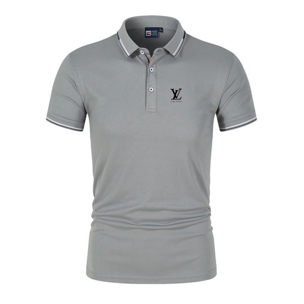 New LV Men Classic Polo Shirt Short Sleeve Tee Toppangjing