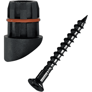 Myard 'O' Seal Patented Baluster Connectors with Screws for Deck Railing Handrail Patio Fence (Qty 100 for 50 Balusters, round Stair Connectors)