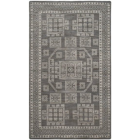 SAFAVIEH Kenya Collection KNY635A Hand-knotted Grey Rug