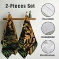 thumbnail image 3 of Nawy Tiger Stripes Jungle Kitchen Towels - Set of 2, Absorbent Hand Towels for Kitchens, Bathrooms, Showers 27.5*16in, 3 of 6
