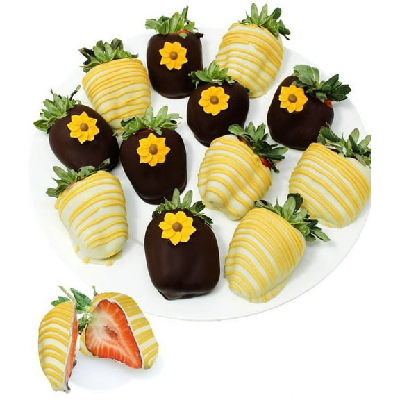 From You Flowers - Chocolate Covered Sunflower Strawberries for Birthday, Anniversary, Get Well, Congratulations, Thank You, All Occasions