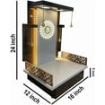 thumbnail image 5 of Wooden Designer Pooja Mandir Temple Home|Pooja Ghar |Wall Hanging & Table Top Home Mandir with Lights Color/Puja Chowki/Mandir For Home, 5 of 10