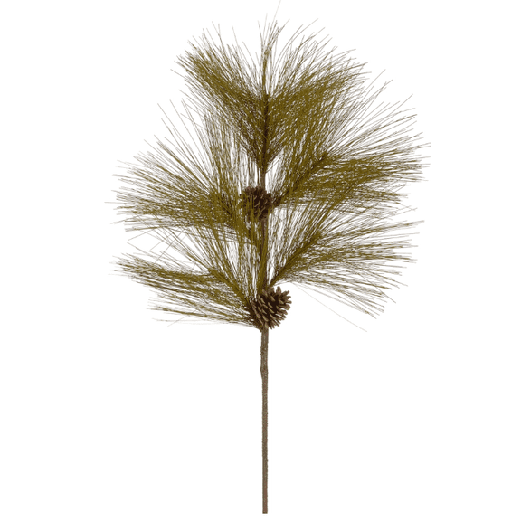 38" Pine and Pinecone Branch Spray