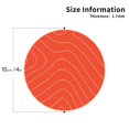 thumbnail image 2 of Easygdp Salmon Fish Meat or Leather Coasters Set of 4 Coaster, Non-Slip, Heat Resistant for Home, Office, Kitchen (Round,Square,Octagon,Hexagon)-Round Shape, 2 of 6