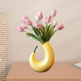 thumbnail image 6 of Banana Flower Vase - Resin Vase for Fresh/Dried Flowers, Unique Fruit-Shaped Home Decor for Living Room, Bedroom, Office - Creative Tabletop Centerpiece Gift, 6 of 6