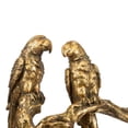 thumbnail image 4 of Antiqued Gold Parrots Sculpture, 4 of 5