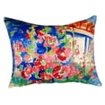 thumbnail image 2 of Hollyhocks No Cord Pillow 16x20, 2 of 3