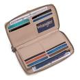 thumbnail image 4 of Wrangler Black Daisy Wallet for Women Bifold Credit Card Wallet Large Women's Wallets Ladies Cash Wallet with ID Window RFID Lining Card Cases Money, Khaki, 4 of 7