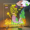 thumbnail image 1 of Tablero de notas Led con colores, tablero de dibujo hecho a mano para niños, para el hogar, restaurantes, cafeterías, 30x20cm, 1 of 5