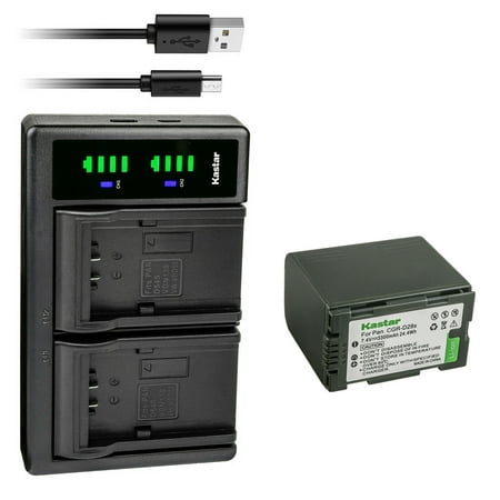 Kastar 1-Pack CGR-D28 Battery and LTD2 USB Charger Replacement for Panasonic PV-DV100 PV-DV100K PV-DV101 PV-DV102 PV-DV103 PV-DV121 PV-DV151 PV-DV200 PV-DV200K PV-DV201 PV-DV202