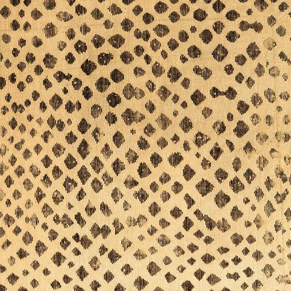 Ahgly Company Indoor Square Solid Brown Modern Area Rugs, 3' Square