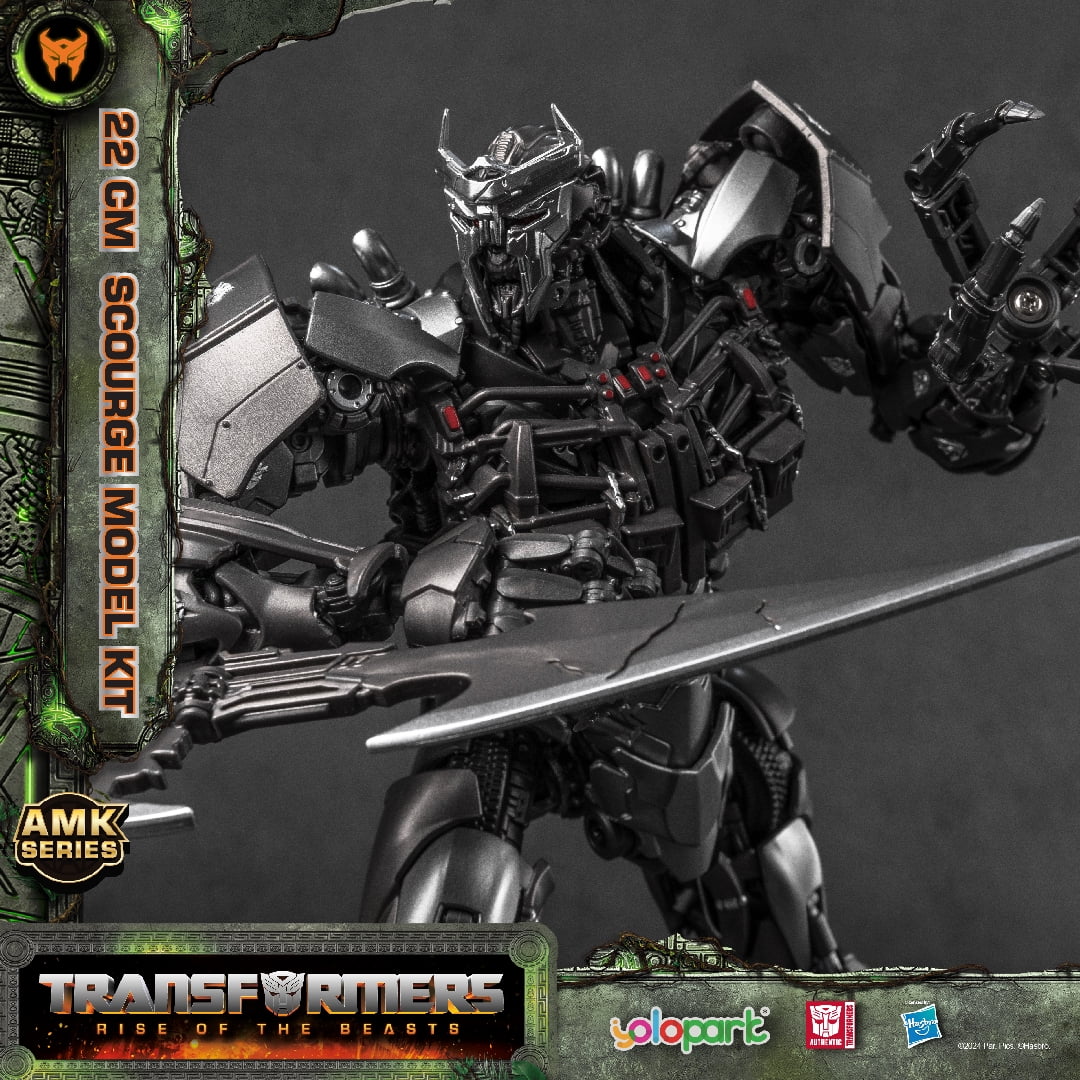 YOLOPARK Scourge Transformer Toys, Transformers Rise of The Beasts Action Figure,Highly Articulated Model Kit,Great Collection Birthday Gifts for Ages 8+