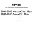 thumbnail image 2 of Transit Auto Rear Complete Suspension Shocks Strut and Coil Spring Mount Assemblies Kit for Car Honda Civic Acura EL - Left Right Side (Driver Passenger) K78A-100287, 2 of 2