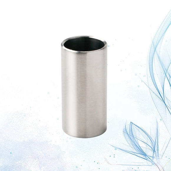 Raindrops 1Set Lap Steel Guitar Slide Silver Cylindrical for Sustain Enhancement 5.1x2.5x2.5in