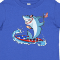 thumbnail image 4 of Inktastic Fourth of July Shark Surfing Boys or Girls Baby T-Shirt, 4 of 5