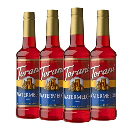 (4 pack) Torani Watermelon Flavoring Syrup 25.4 Fl Oz (4 pack) Torani Watermelon Flavoring Syrup 25.4 Fl Oz