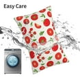 thumbnail image 6 of Pofeuu Fresh Red Tomato Print Polyester Microfiber Plush Pillowcases, Super Soft and Cozy Pillow Case Covers with Envelop Closure（Pillow core not included）-16"x24", 6 of 6
