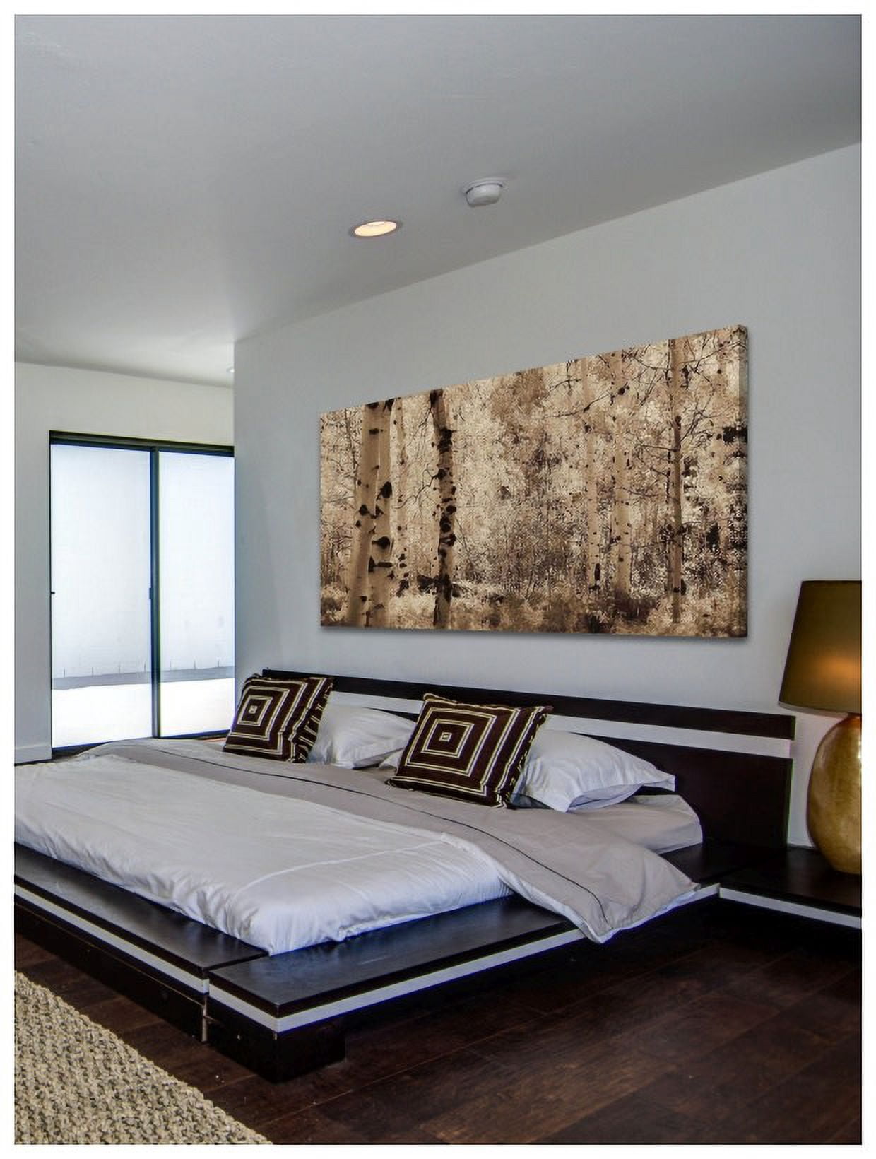 Marmont Hill Inc Marmont Hill - Wisp of Gold 3 Painting Print on Canvas - Multi-color
