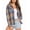 Blue Orange Green, variant on Womens Plaid Flannel Shirts Casual Roll Up Long Sleeve Boyfriend Button Down Checkered Shirt Big Green Grid XXL