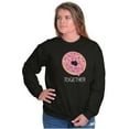 thumbnail image 3 of Matching Foodie Set Coffee Donut Unisex Plus Fleece Graphic Sweatshirt Brisco Brands 2X, 3 of 6