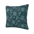thumbnail image 2 of Wukai Vintage Floral Premium Polyester Fleece Pillow Covers with Hidden Zipper Closure,Luxuriously Soft and Durable-18"x18", 2 of 7