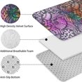 thumbnail image 5 of Multicolor Paisley and Floral Pattern Bathroom Rugs Sets 3 Piece,Toilet Cover Set,Absorbent Non Slip Bathroom Mats Sets with U-Shaped Contour Rug Toilet Rug Set, 5 of 5