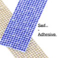thumbnail image 3 of Tira autoadhesiva de diamantes de imitación Zonon de 2 mm, color azul real, 2,7 cm x 2,7 m, 3 of 7