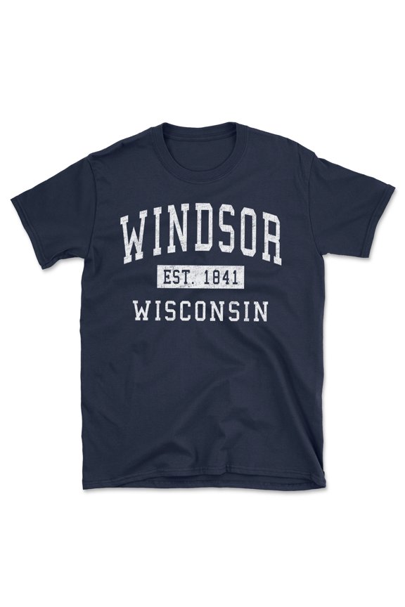Windsor Wisconsin Classic Established Men's Cotton T-Shirt