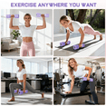 thumbnail image 6 of GIKPAL 5lbs*2 Adjustable Dumbbells Set, 4-in-1 Free Weights for Women, Each 2lb 3lb 4lb 5lb Hand Weights for Home Gym, Purple, 6 of 7