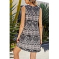 thumbnail image 4 of Vestido playero ligero informal estilo bohemio con estampado floral sin mangas para mujer, 4 of 6