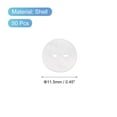 thumbnail image 2 of Uxcell 50Pcs Natural Shell Buttons, Mother of Pearl Button 11.5mm Sewing Buttons,White, 2 of 7