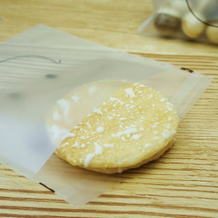 200 Pcs Cute Smiley Packing bag Food Package Self-adhesive Cookies Biscuit Snack Pastry