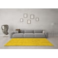 thumbnail image 3 of Ahgly Company Indoor Square Abstract Yellow Modern Area Rugs, 8' Square, 3 of 4