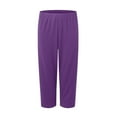 thumbnail image 5 of COMVALUE Women's Plus Size Knee-Length Ankle Length Pants (Pink, L), 5 of 5