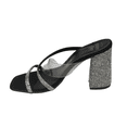 thumbnail image 3 of Zapatillas De Tacón Grueso Para Mujer Grace Alley Dimantes Plata, 3 of 4