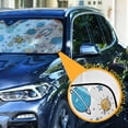 thumbnail image 3 of Rocket Planet Star Car Windshield Sun Shade Foldable Car Front Window Visor Heat and UV Protection 57x31.5, 3 of 8