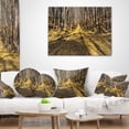 thumbnail image 3 of Designart Majestic Autumn Forest Panorama - Landscape Printed Throw Pillow - 16x16, 3 of 4