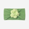 thumbnail image 4 of Lilgiuy Newborn Girls Cute Bandhand Soft Solid Flowers Bows Soft Stretchy Elastic Band Hair Accessories for Baby Shower, 4 of 4