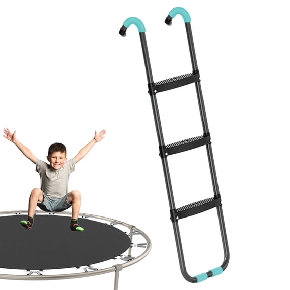 MezoJaoie Ladder for Trampoline 2 Steps/3 Steps Wide Universal Trampoline Ladder Trampoline Steps Trampoline Accessories for Children Kids