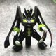 thumbnail image 1 of Dibujos animados Anime negro verde Rayquaza 7cm tamaño grande Pokemones acción y juguete figuras colección modelo para niños, 1 of 3