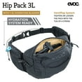 thumbnail image 2 of EVOC Hip Pack 3L Hydration Waist Pack - Biking Hydro Fanny Pack with 1.5L Bladder for Biking, Hiking, Climbing, Running, Exercising - Black, 2 of 6