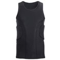 thumbnail image 2 of Topeter Men’s Padded Compression Shirt Sports Protective Vest Rash Guard Soccer Basketball Training Tank Top (Black 2XL), 2 of 4