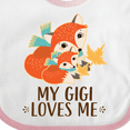 thumbnail image 4 of Inktastic My Gigi Loves Me Fox Grandchild Boys or Girls Baby Bib, 4 of 4