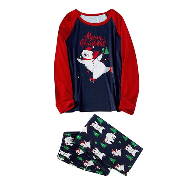 Conjunto de casa unida a juego con estampado familiar de Navidad para niños de Navidad Fridja nalpqowj176