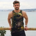 thumbnail image 6 of Salouo Cute Leaf Animal for Men's Tank Tops,Sleeveless Muscle Shirts for Men Quick Dry Workout Tank Top Gym Muscle Tee Fitness Bodybuilding Sleeveless T Shirt-X-Large, 6 of 7